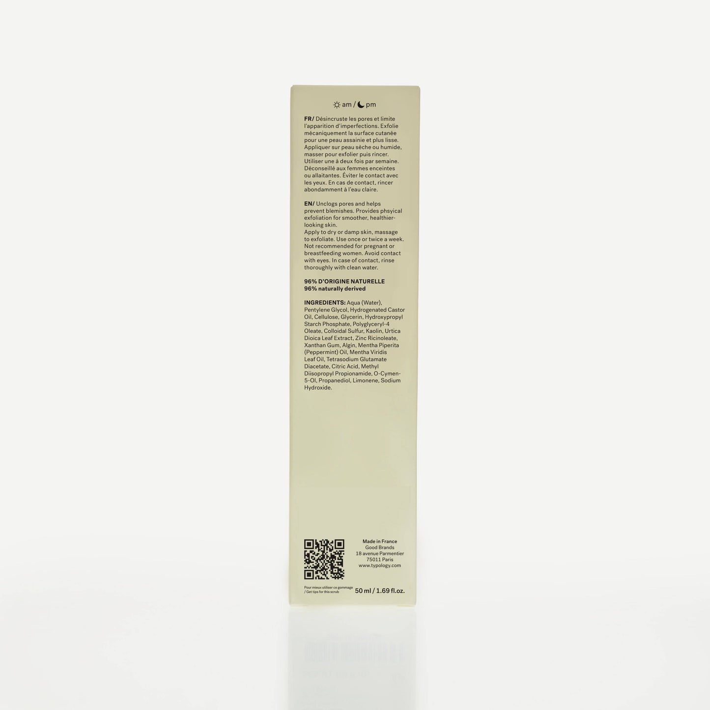 Gommage Visage Imperfections L73
Soufre 2% + Extrait d'ortie