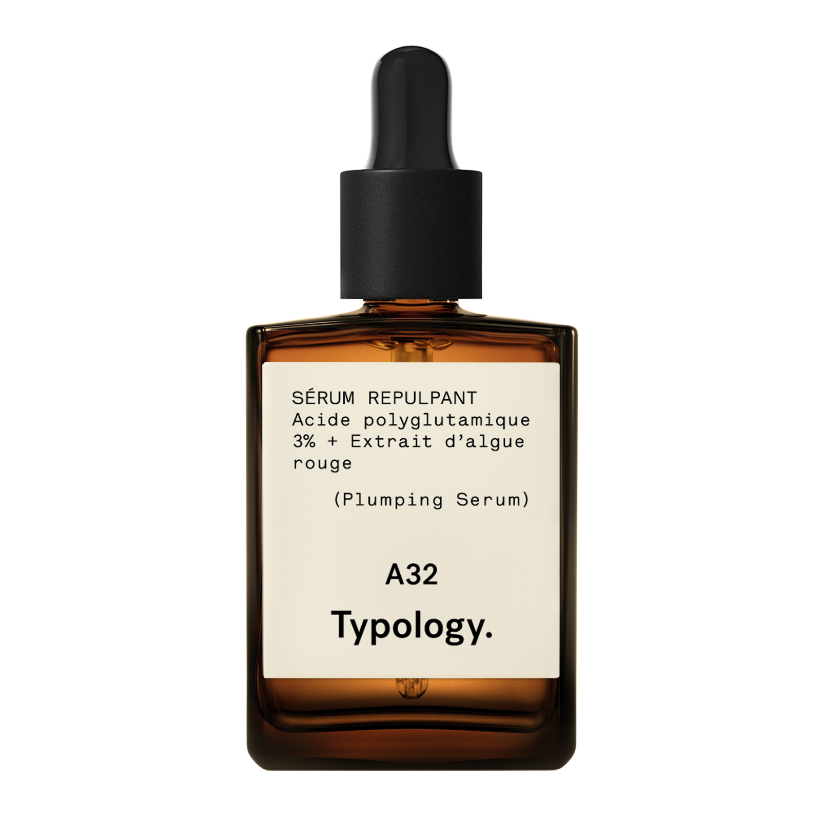 Sérum Repulpant A32
Acide polyglutamique 3% + Extrait d'algue rouge