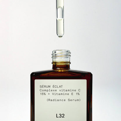 Sérum Éclat L32
Complexe vitamine C 15% + Vitamine E 1%