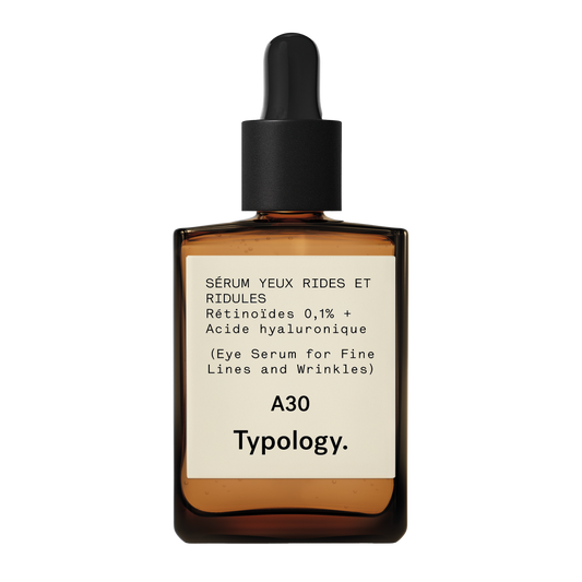 Sérum Yeux Rides et Ridules A30
Rétinoïdes 0,1% + Acide hyaluronique
