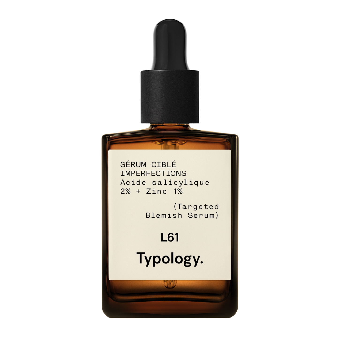 Sérum Ciblé Imperfections L61
Acide salicylique 2% + Zinc 1%