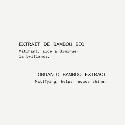 Sérum Matifiant L35
Acide azélaïque 10% + Extrait de bambou