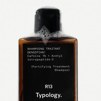 Shampoing Traitant Densifiant R13
Caféine 1% + Acetyl tetrapeptide-3