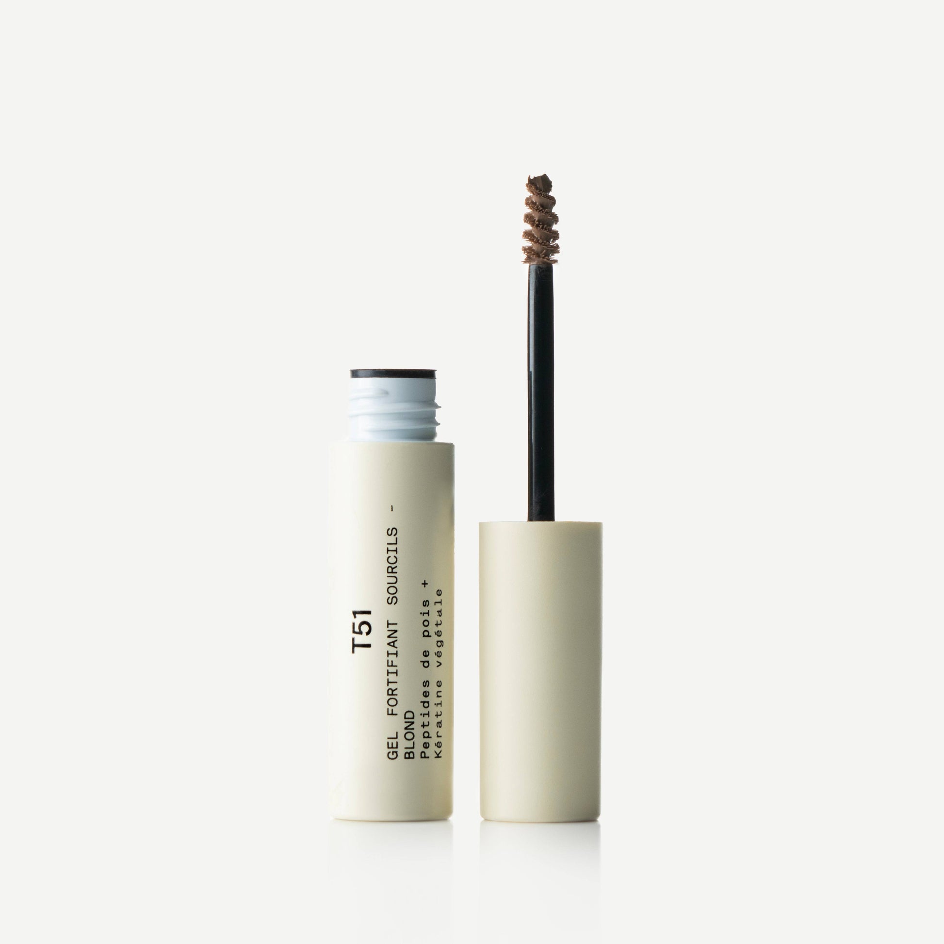 Gel Fortifiant Sourcils T51
Peptides de pois + Kératine végétale