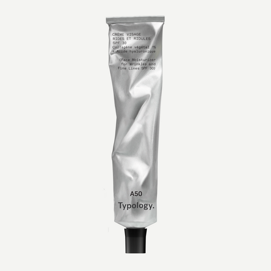 Crème de Jour Rides et Ridules SPF 30 A50
Collagène végétal 1% + Acide hyaluronique